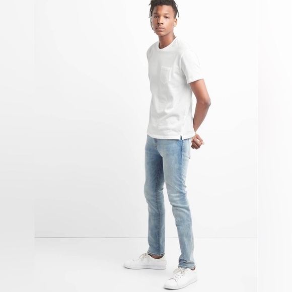 Gap light indigo skinny jeans with gap flex 30X32 - Picture 1 of 6